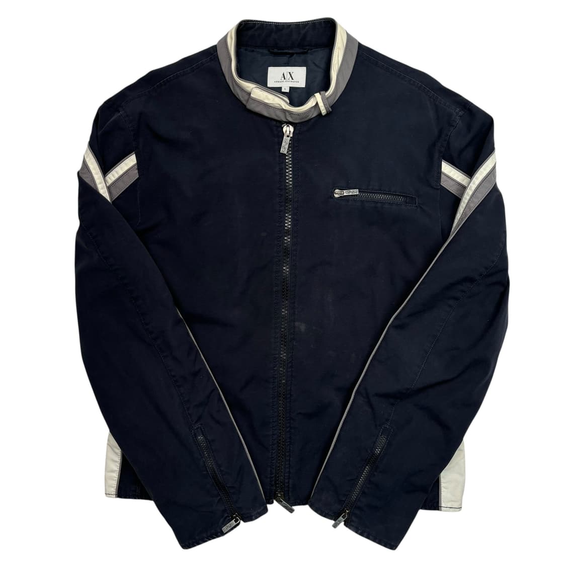 아르마니 익스체인지 파이핑 싱글 라이더 자켓 L 상품이미지1