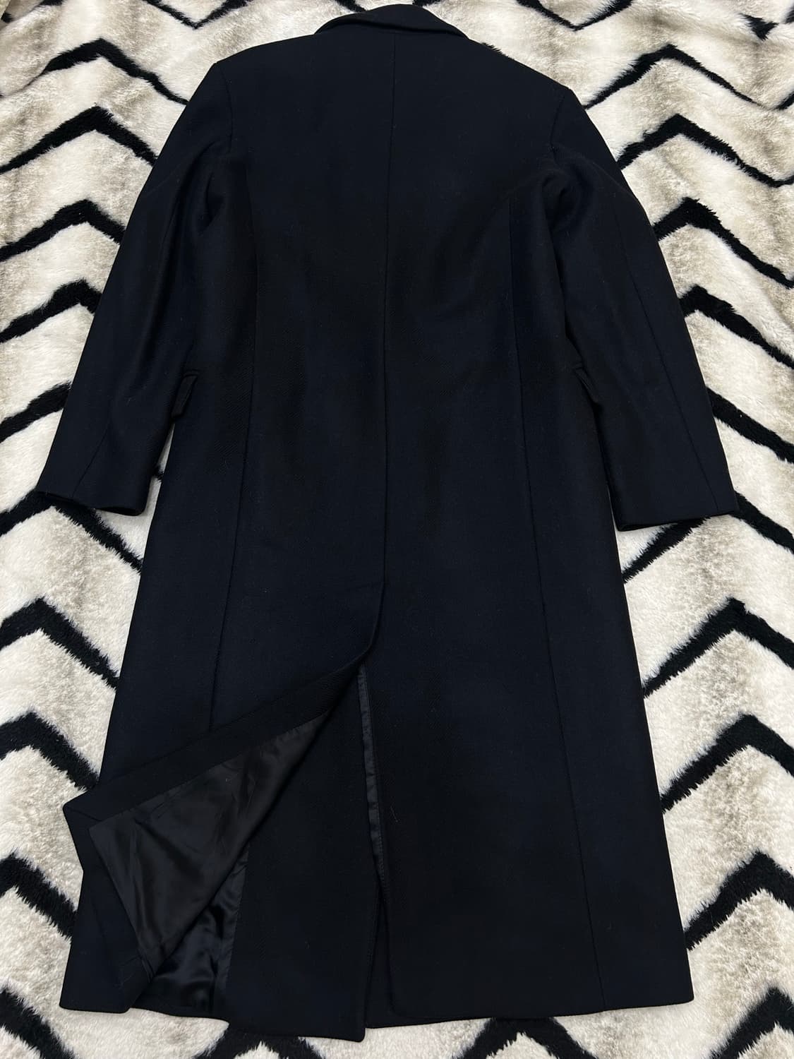 [한국M]ZARA 오버핏 울 더블 롱코트/블랙 상품이미지4