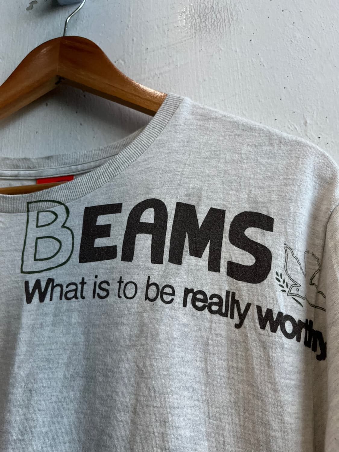 BEAMS 빔즈 레터링 반팔 티셔츠 상품이미지3