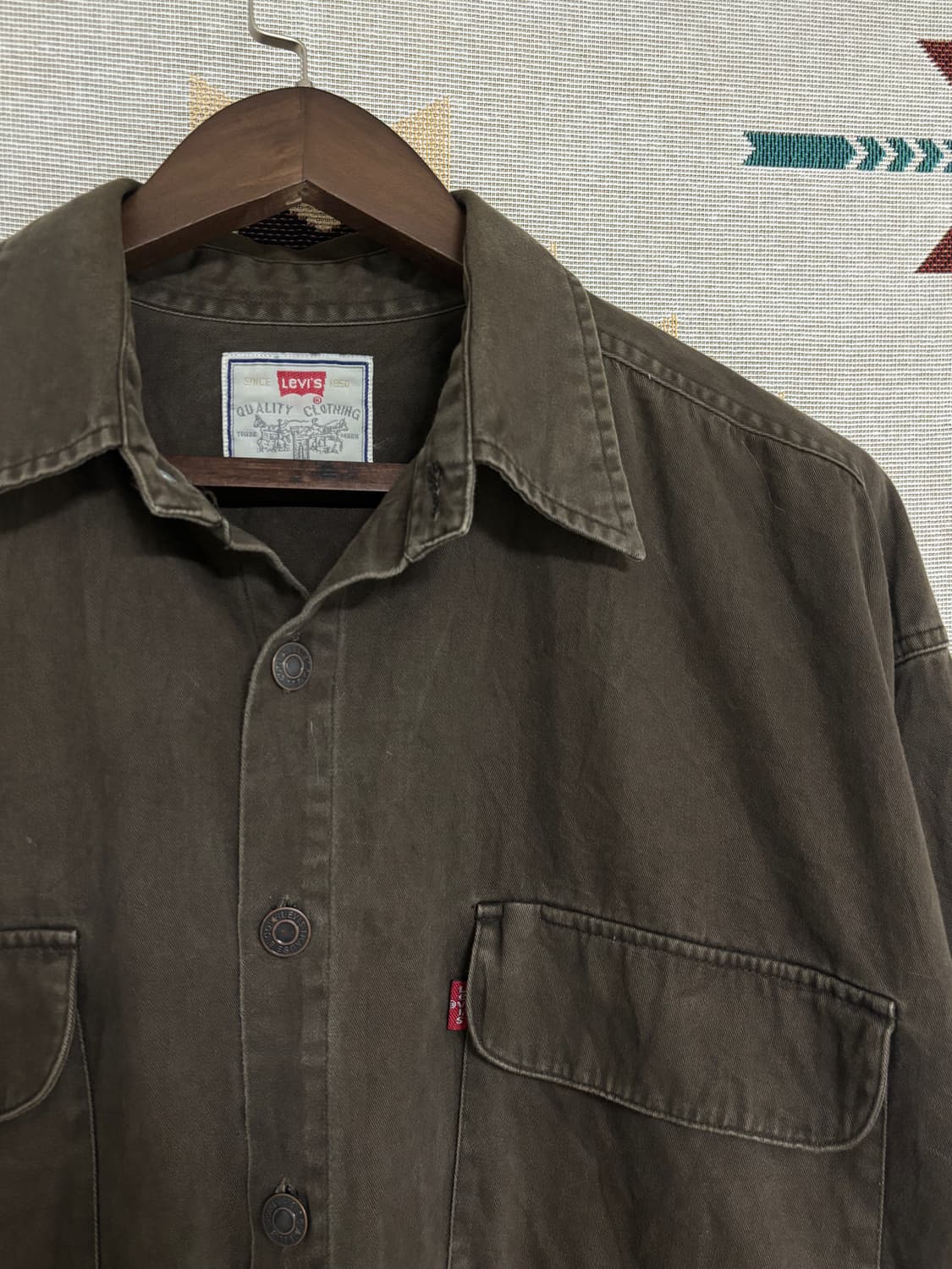 리바이스 워크 셔츠 브라운 XL 상품이미지3