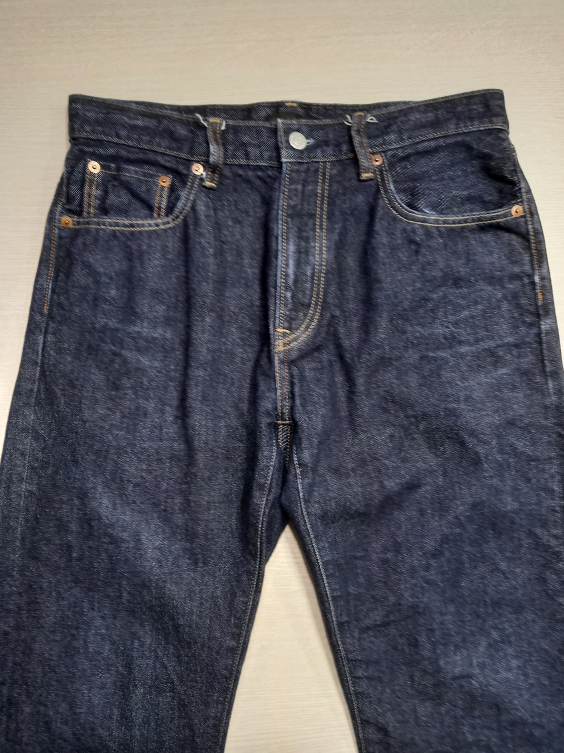 30 유니끌로 셀비지 일자진 진청 30-146 상품이미지3