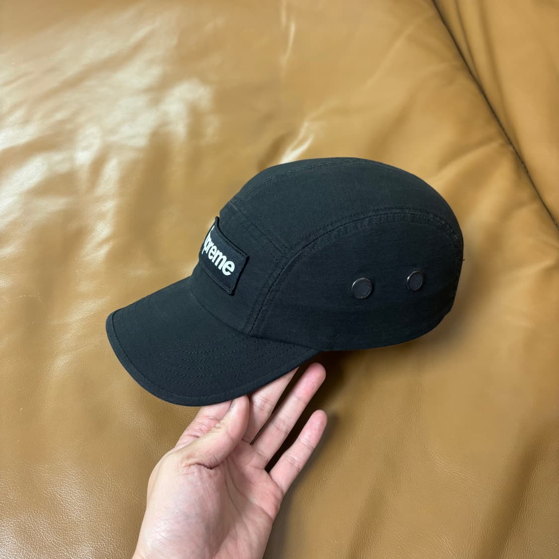 Supreme 슈프림 22fw 밀리터리 워시드 블랙 캠프캡 모자 상품이미지4