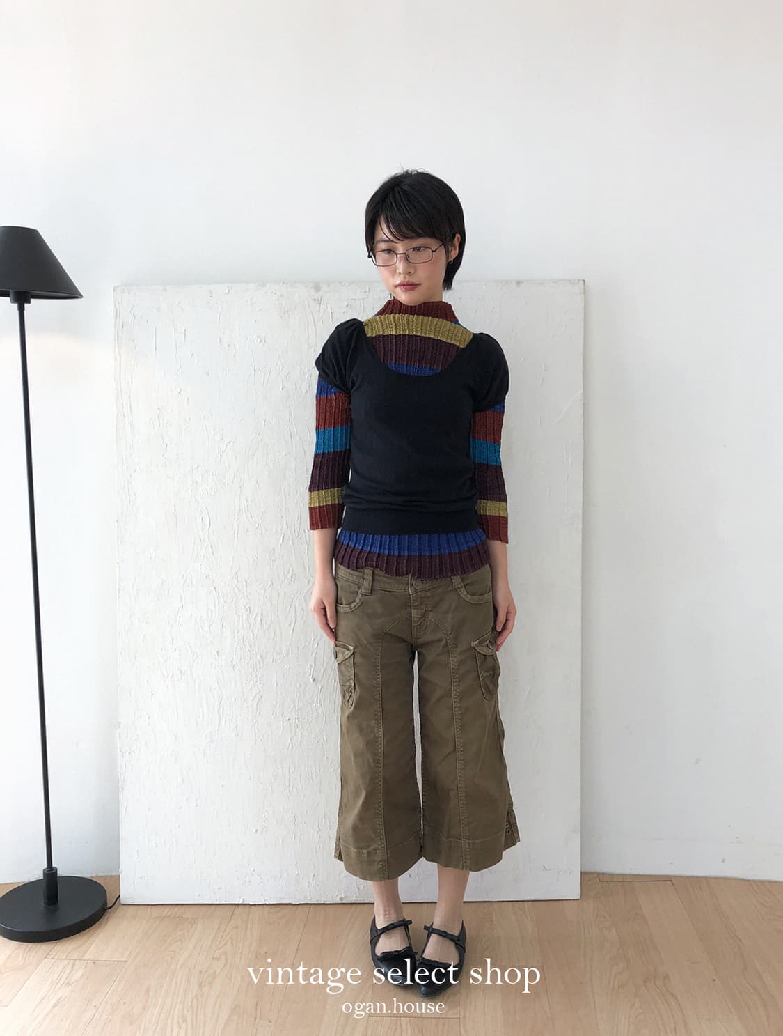 vintage black angel soft knit top 상품이미지4