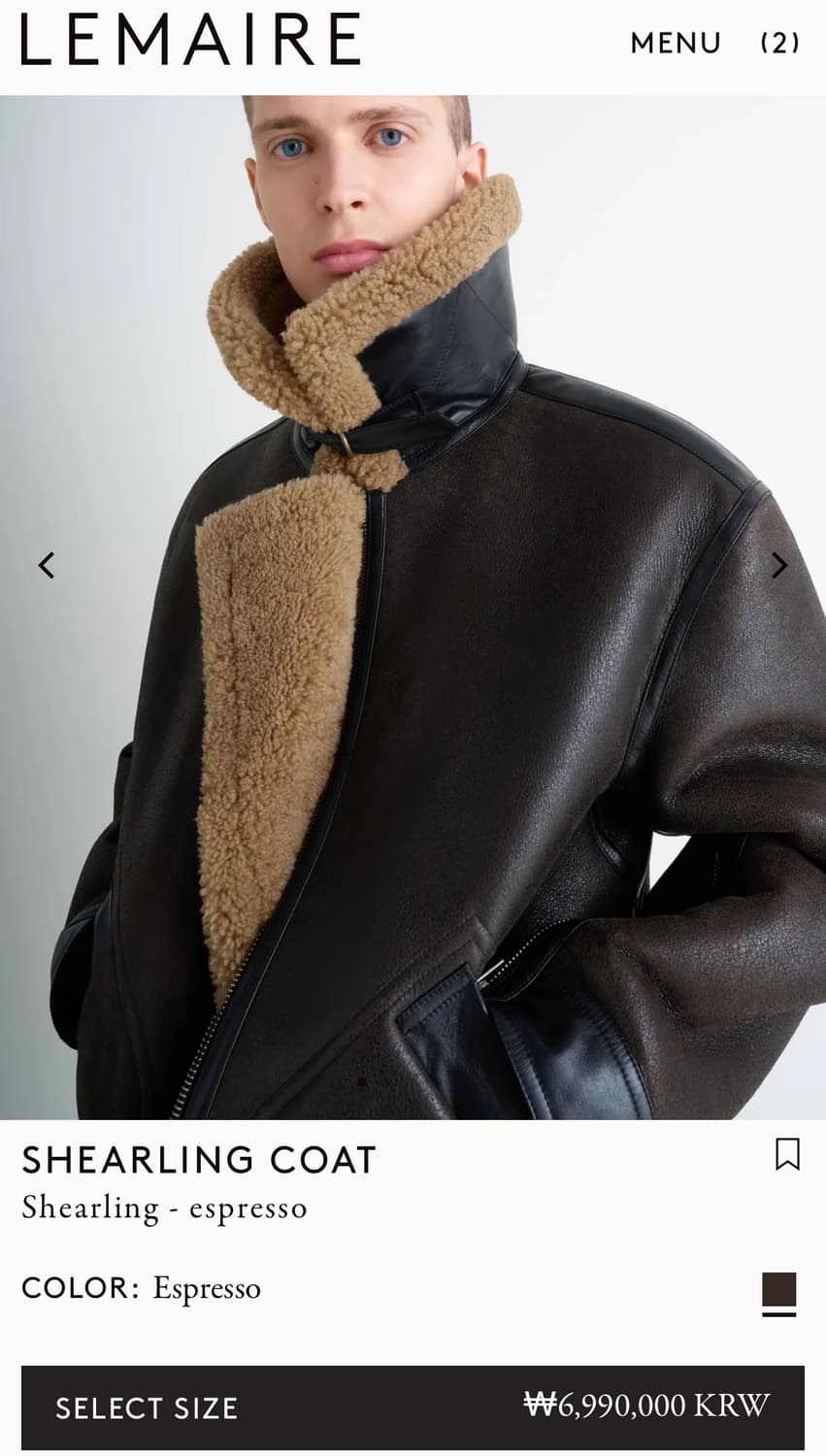 르메르/25fw시어링 무스탕/M 상품이미지5