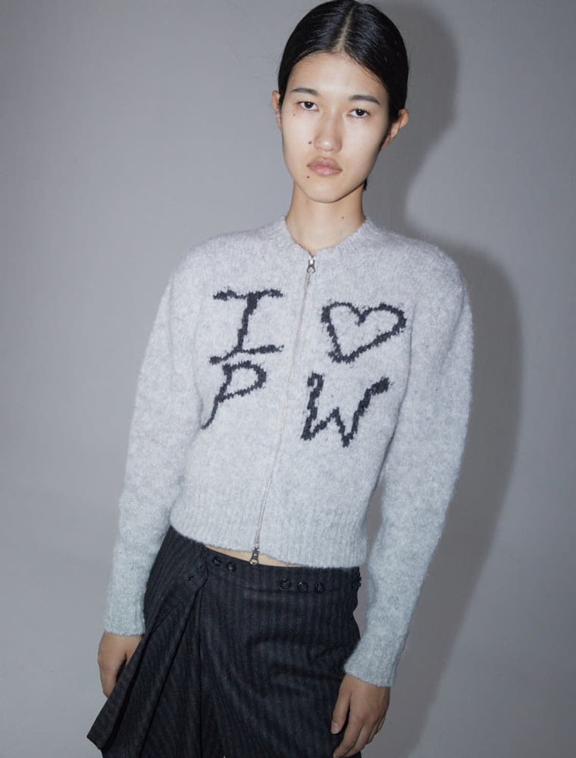 팔로마울 크러쉬 니트 집업 xs  상품이미지1