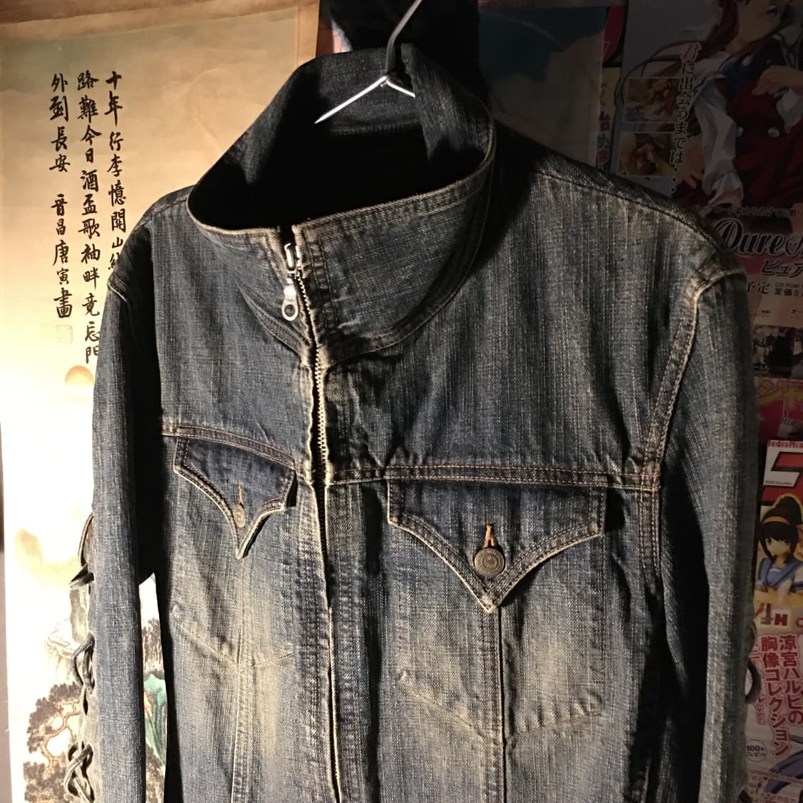 Tornado Mart Lace up denim robe jacket 상품이미지4