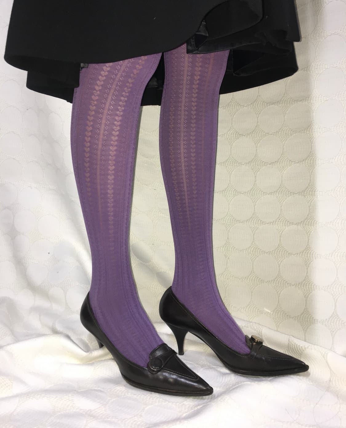 새상품 보라색 스타킹 상품이미지1
