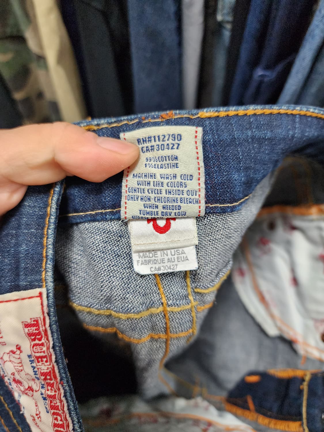 트루릴리젼 BILLY 진청 데님 상품이미지6