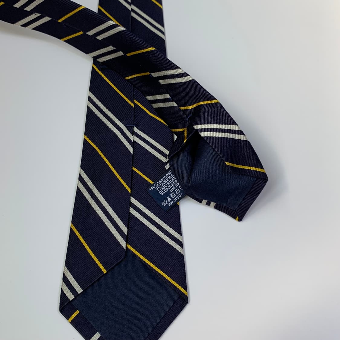 폴로 랄프로렌(POLO) 스트라이프 명품넥타이 신형라벨 A+ 7.3cm 상품이미지7