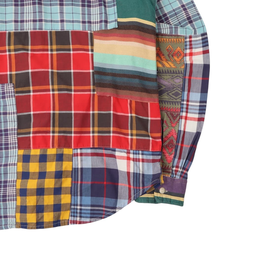 데님앤서플라이 패치워크 체크 셔츠 상품이미지7