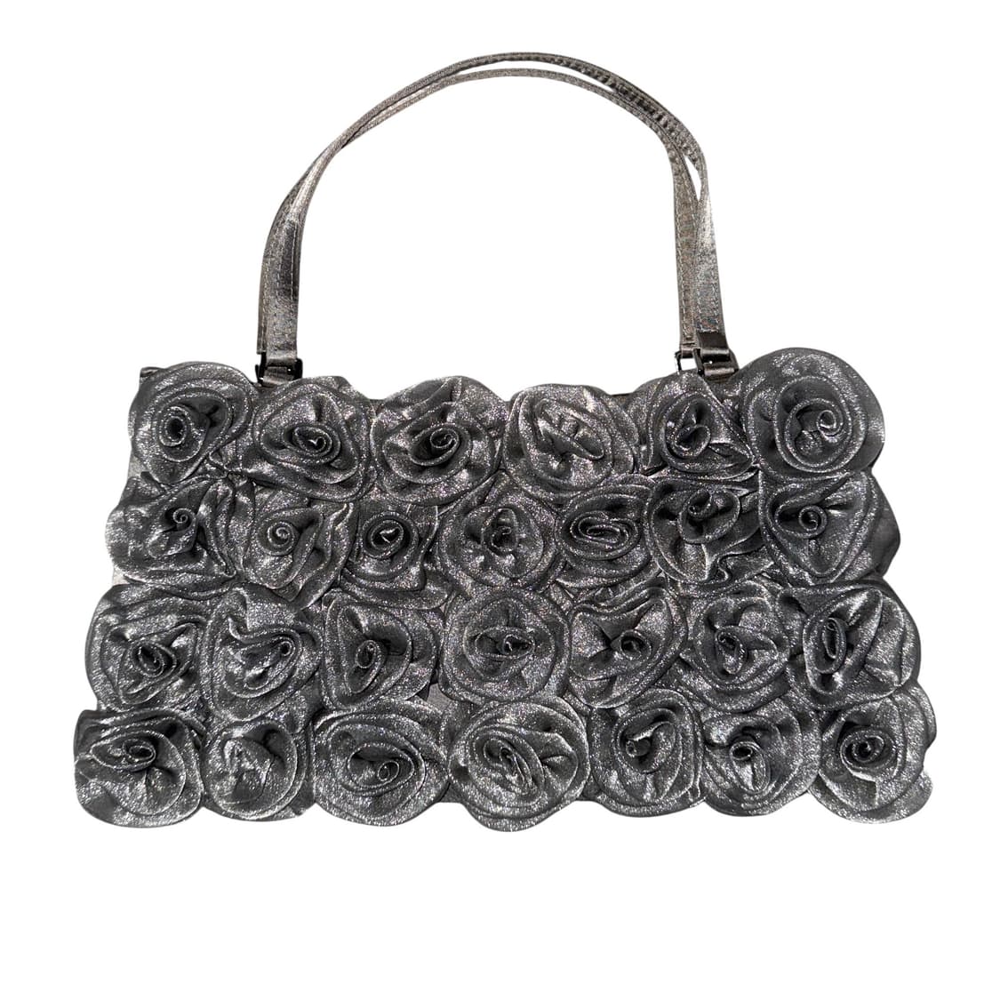 Metal Grey Rose Handbag 상품이미지1