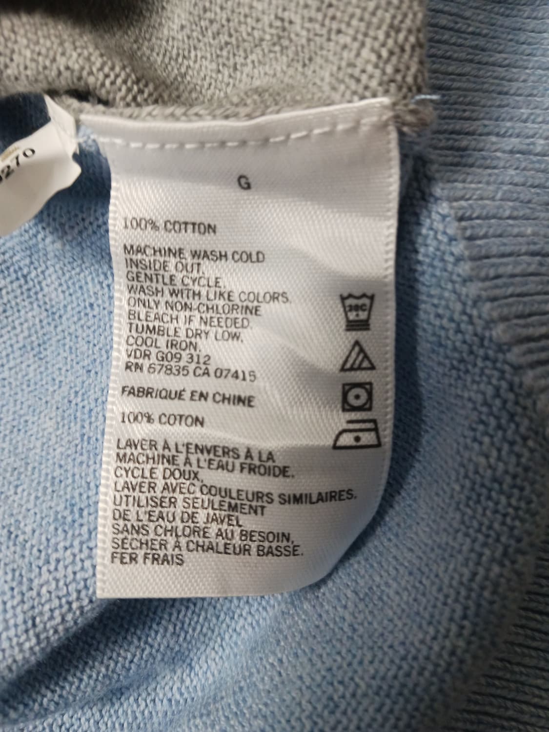 [L] 노티카 아가일 패턴 로고 브이넥 니트 상품이미지6