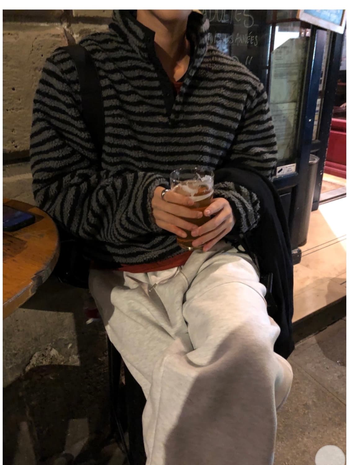 스트라이프 후리스 (새상품) 상품이미지5