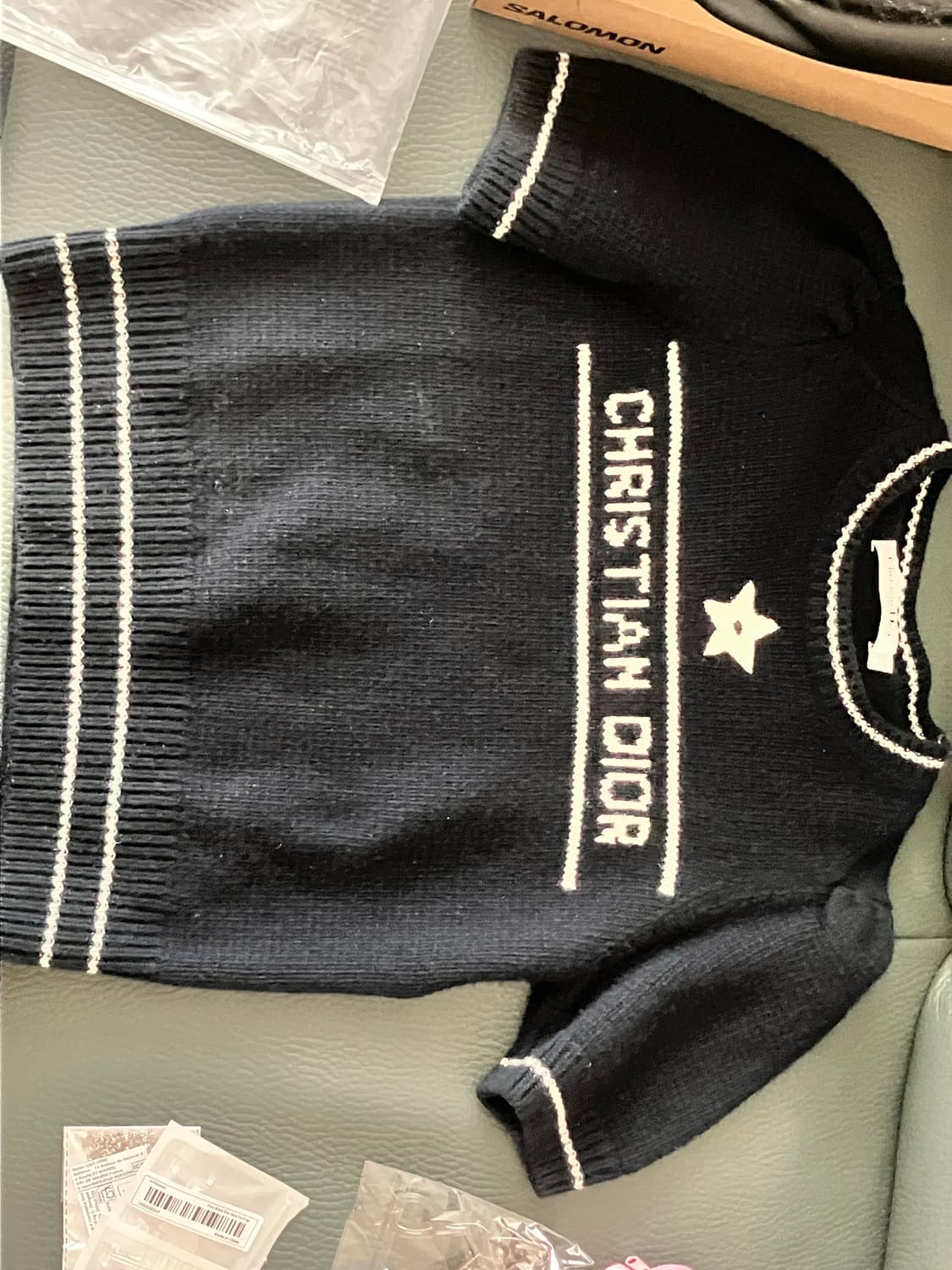 디올 크리스찬 디올 니트 반소매 스웨터 반팔티 상품이미지2