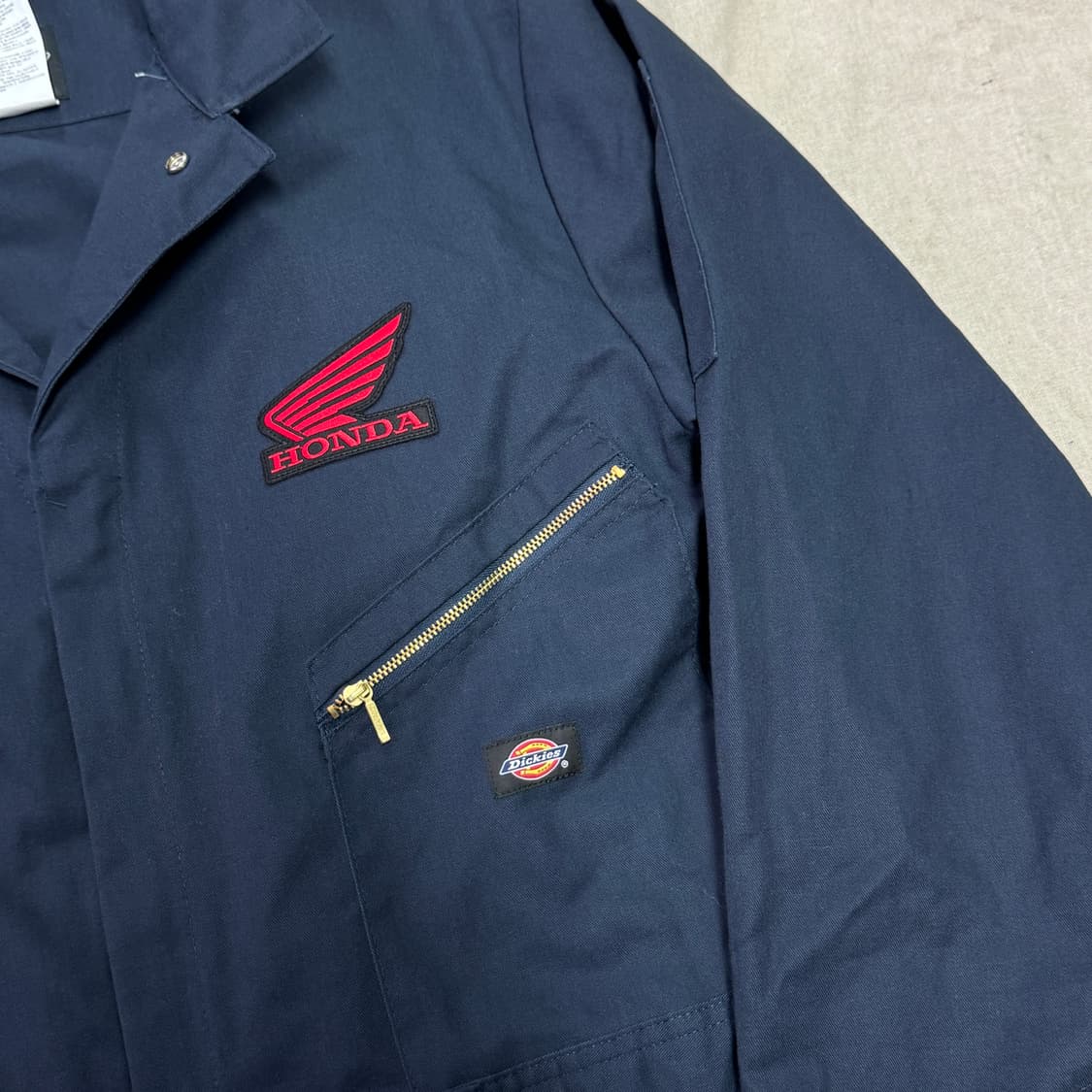 디키즈 혼다패치 카펜터 네이비 점프수트 L 상품이미지4