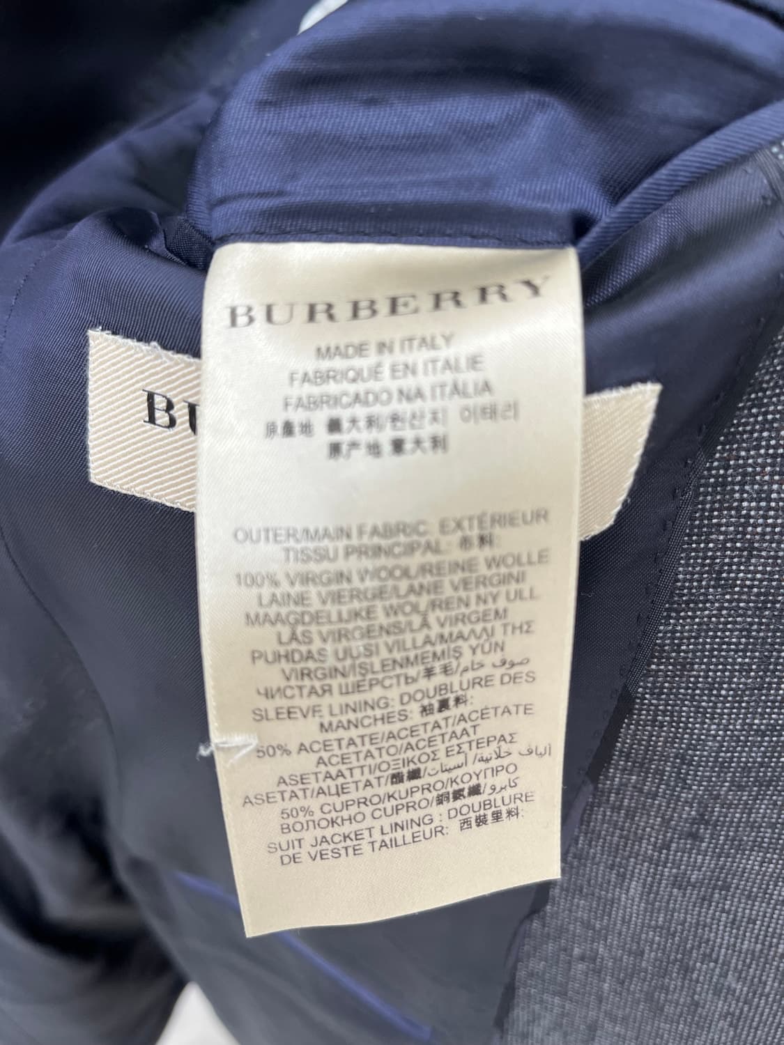 버버리 런던 남성 버진 울 자켓 46R 상품이미지7