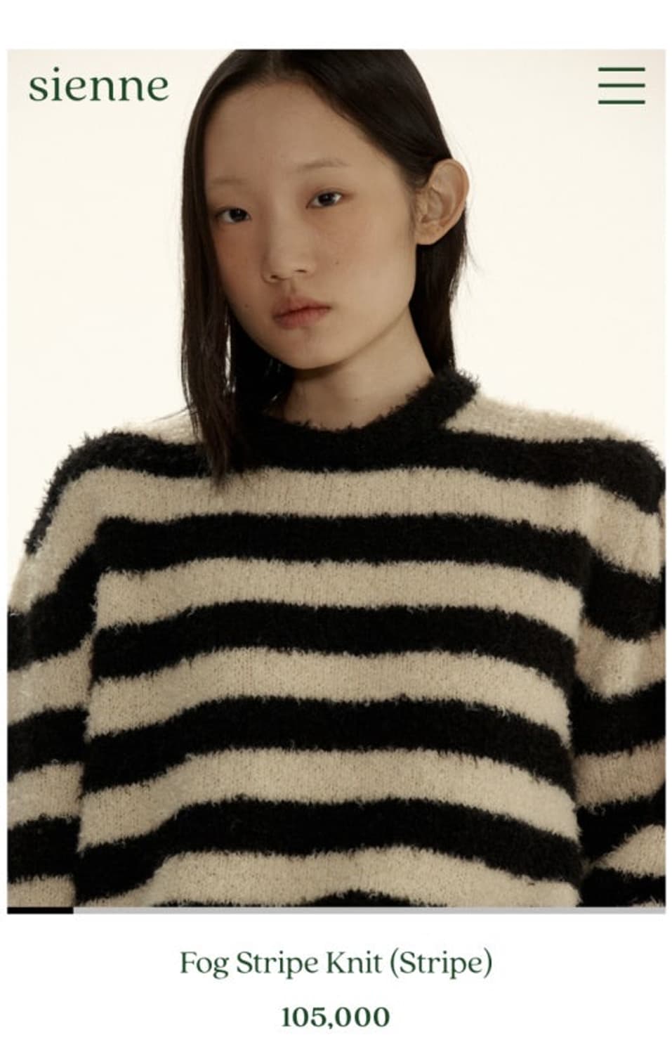 시엔느 포그 니트 fog stripe knit 상품이미지1