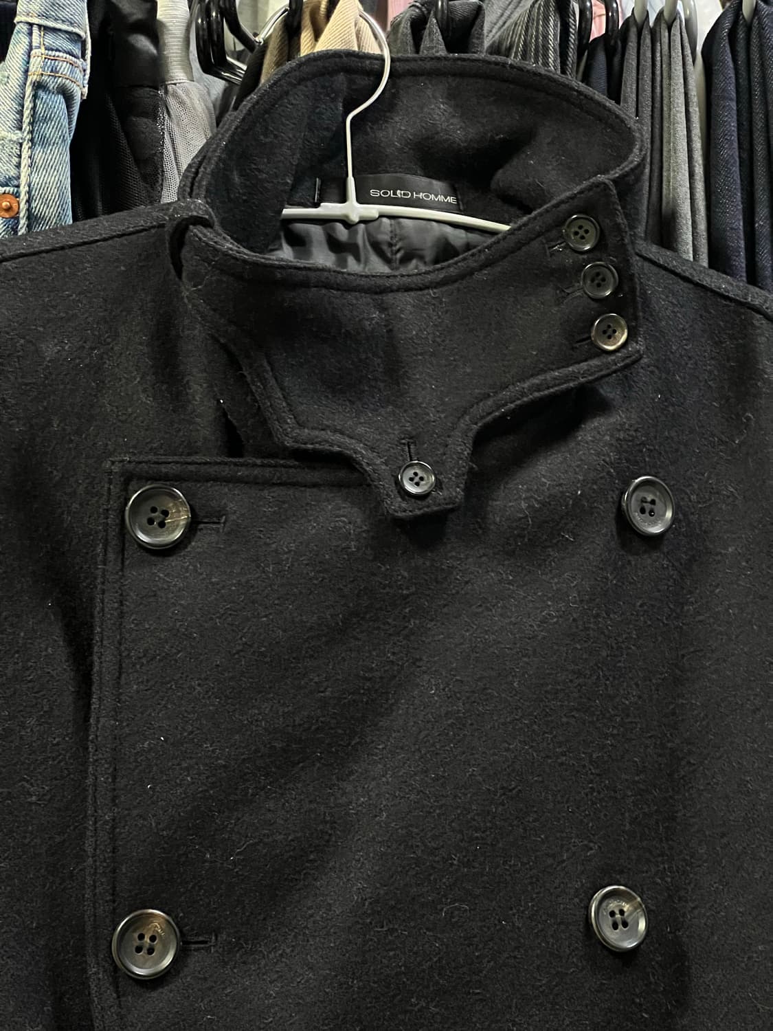 SOLID HOMME 솔리드 옴므 하이넥 코트 상품이미지6