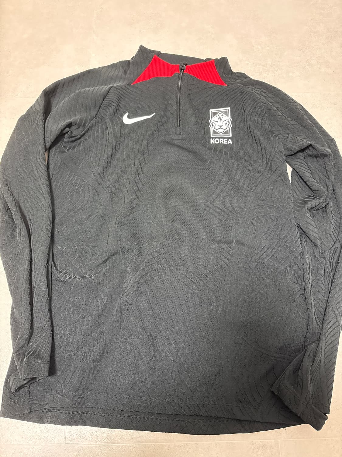 나이키 코리아 스트라이크 엘리트 드라이핏 니트 사커 드릴 탑 블랙 - 아 상품이미지1