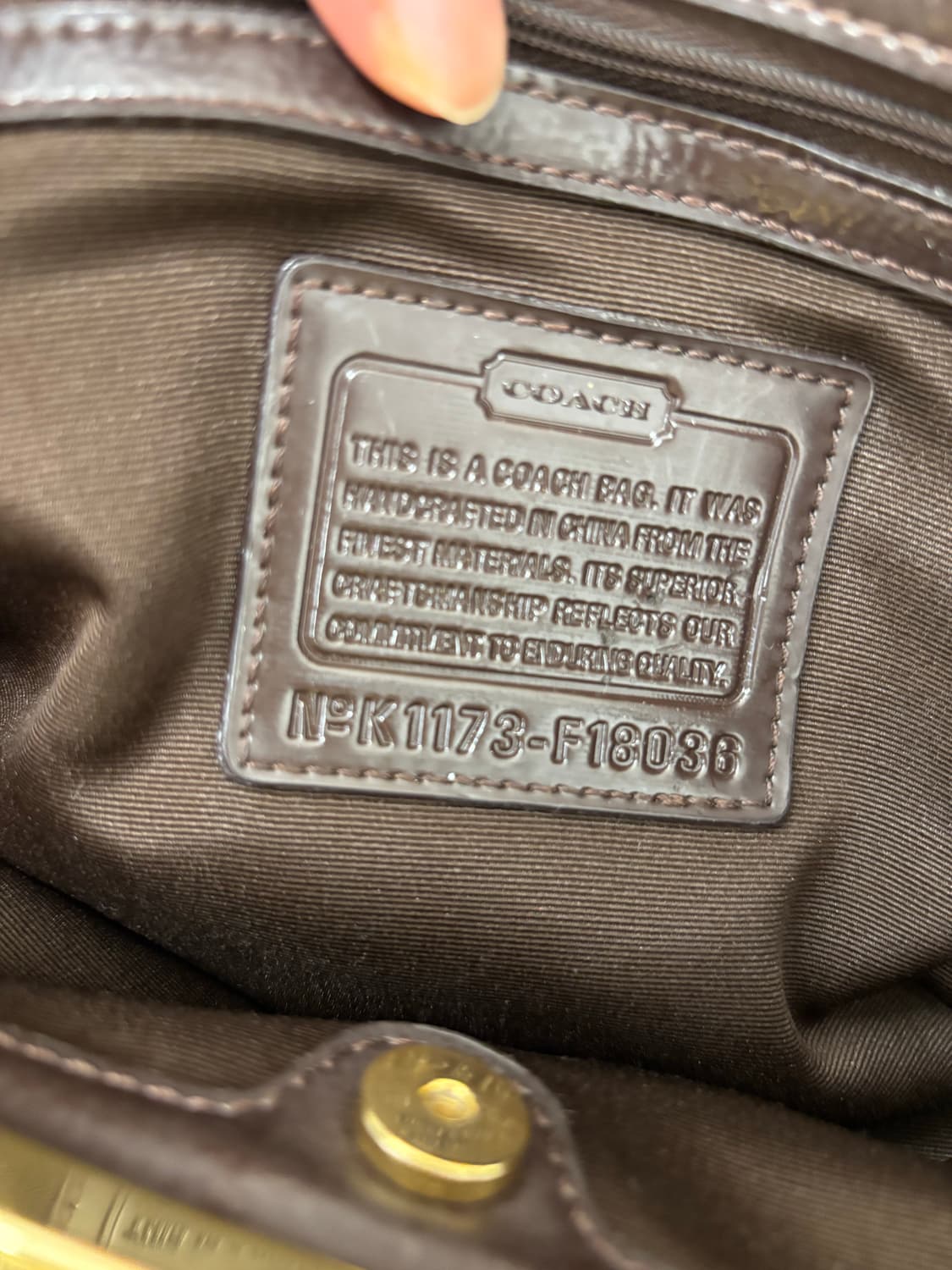 Coach vintage brown bag 상품이미지5