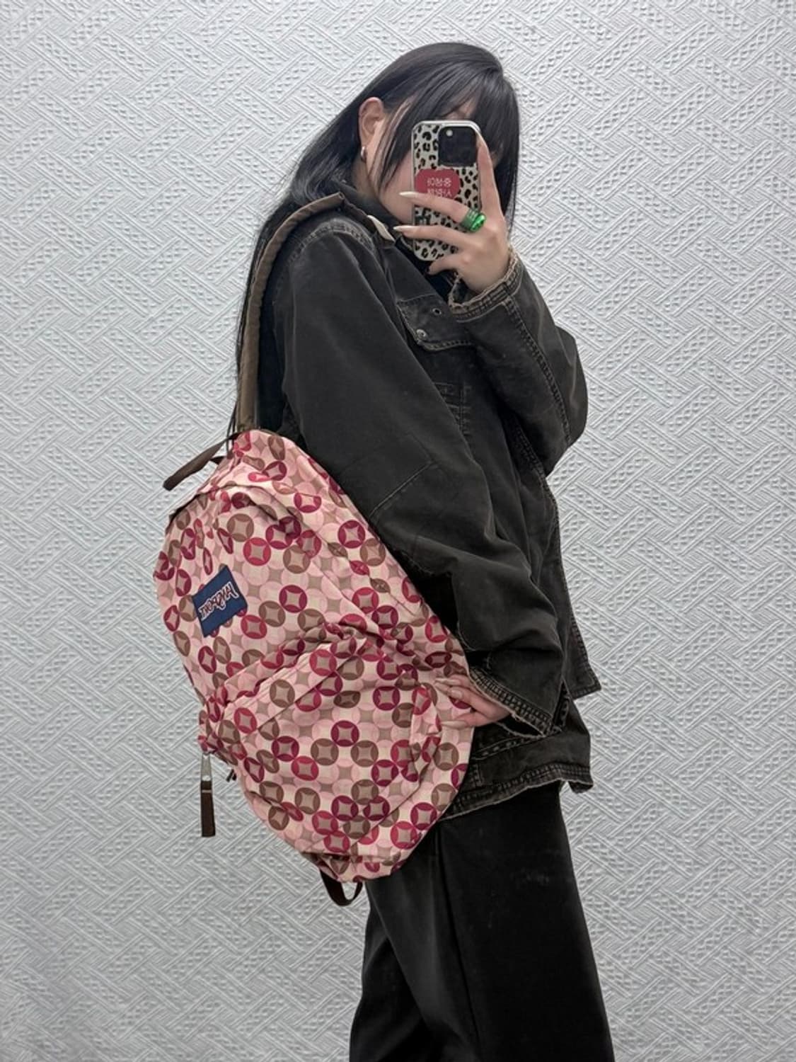 잔스포츠 Y2K 멀티핑크 다이아패턴 백팩 C08516 상품이미지1