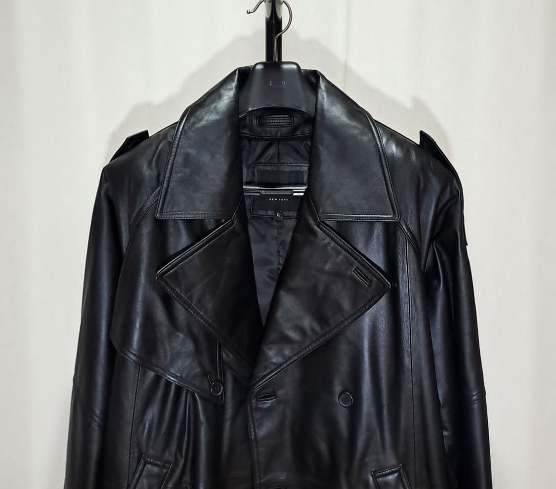 (새제품) 양가죽 더블버튼 트렌치코트 115 B30 상품이미지2