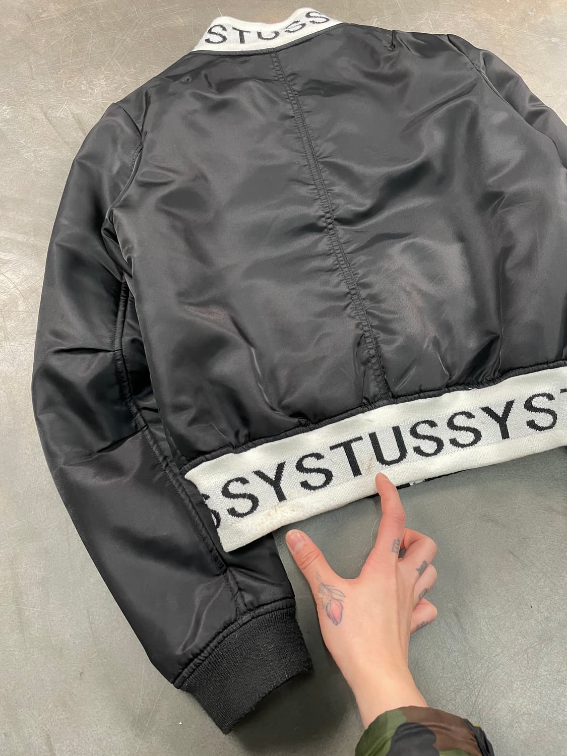 스투시 SS링크 크롭 바시티 자켓 상품이미지6