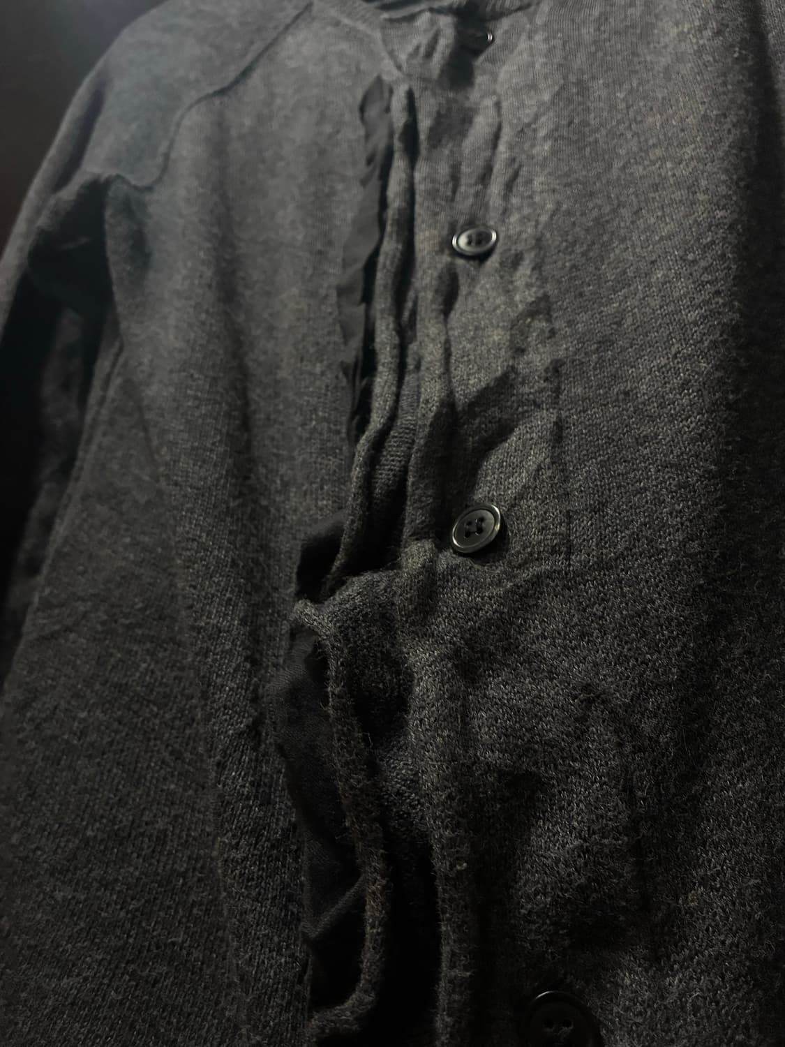 YOHJI YAMAMOTO 요지 야마모토 패턴 가디건 상품이미지2