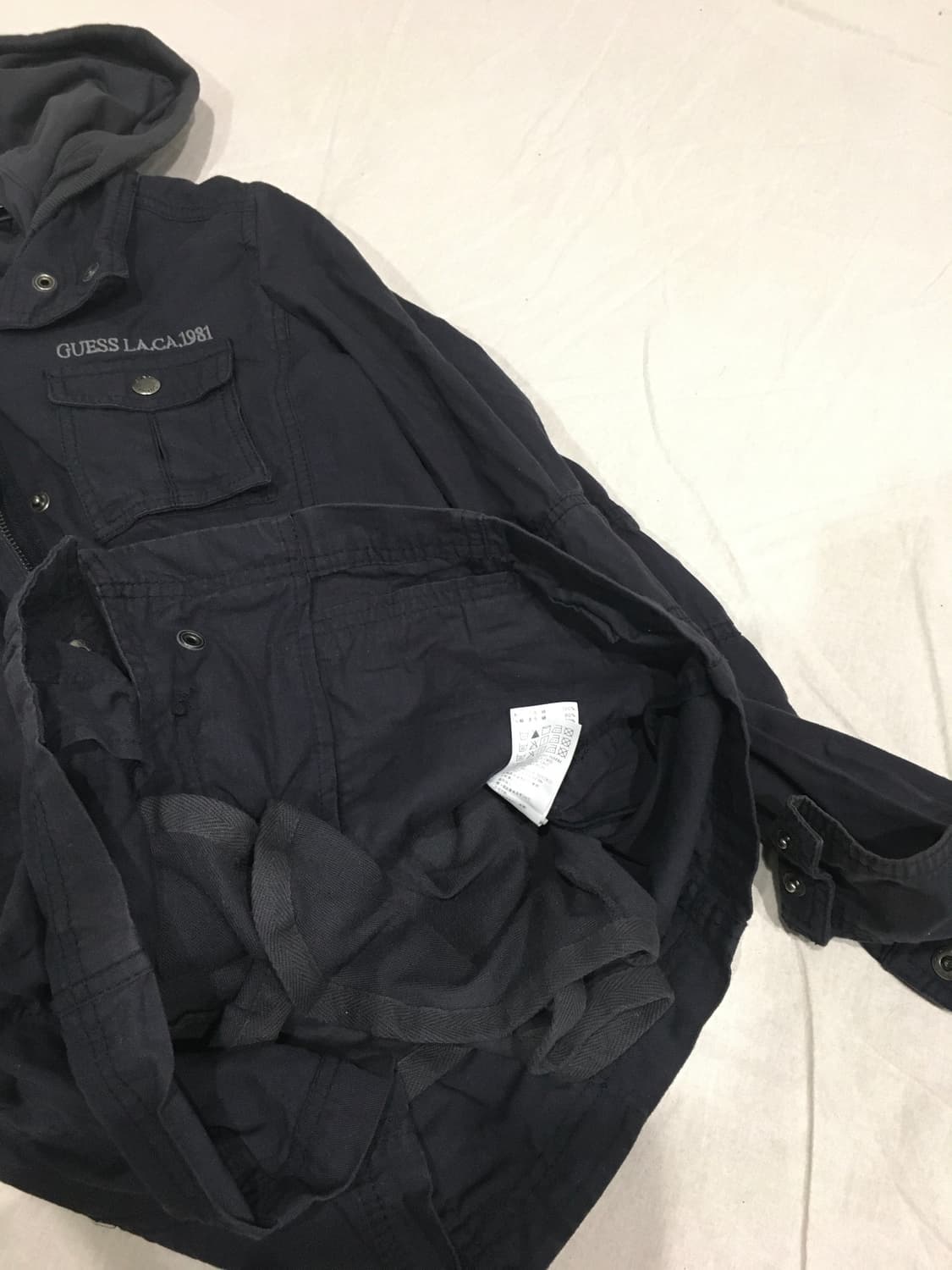 게스 자수 후드자켓 상품이미지7