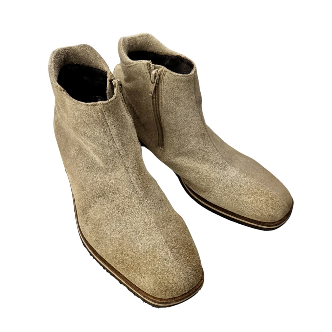 히스테릭글래머 집업 스웨이드 앵클 부츠 베이지 상품이미지7