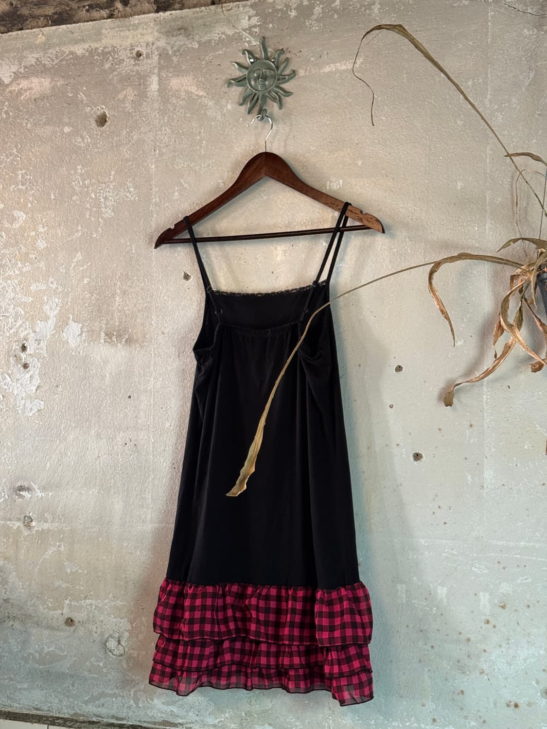 44-55 ) JPN Check Frill Dress 상품이미지4