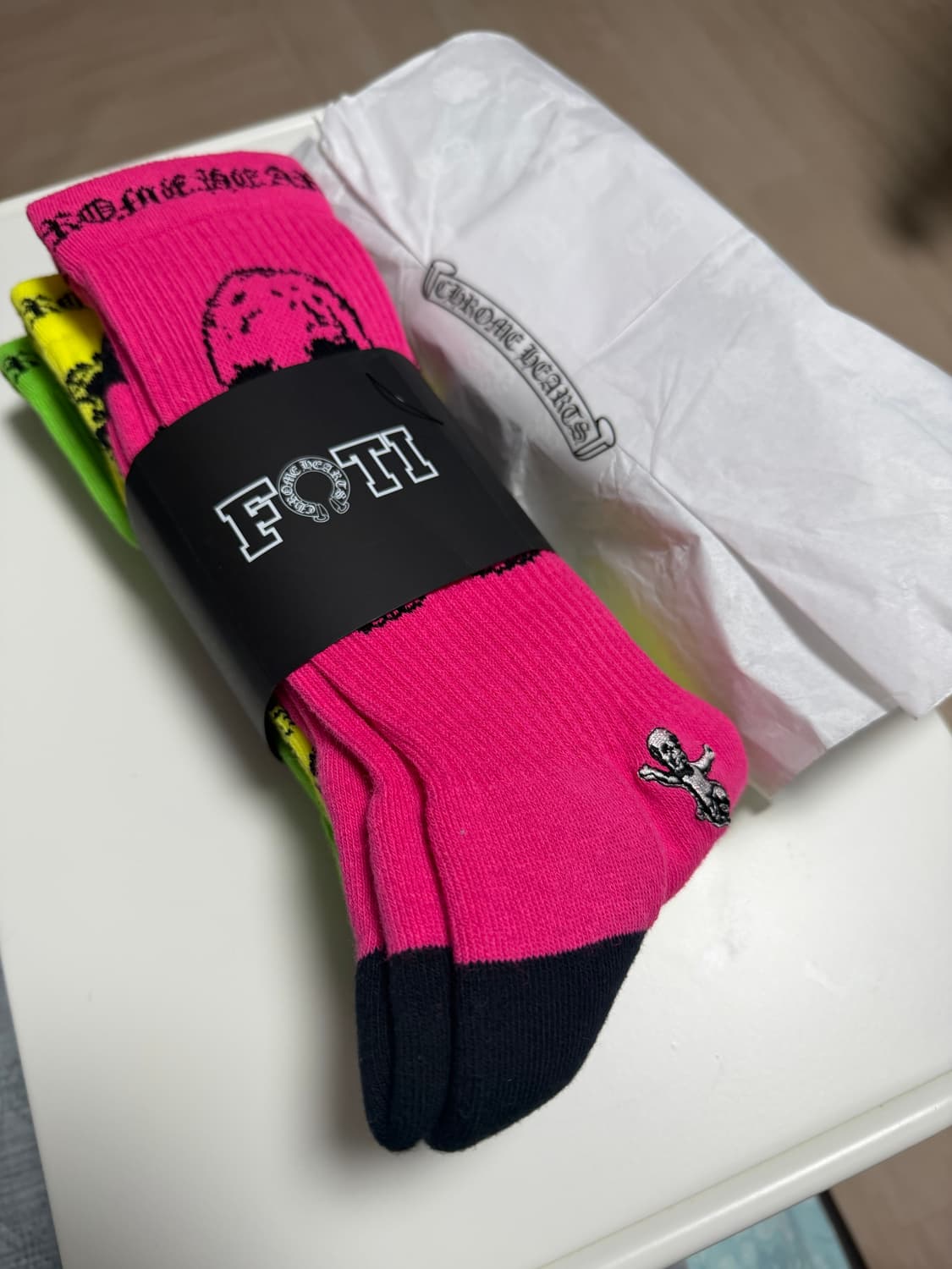 (새상품) 크롬하츠 매티보이 3p 양말 L 상품이미지1