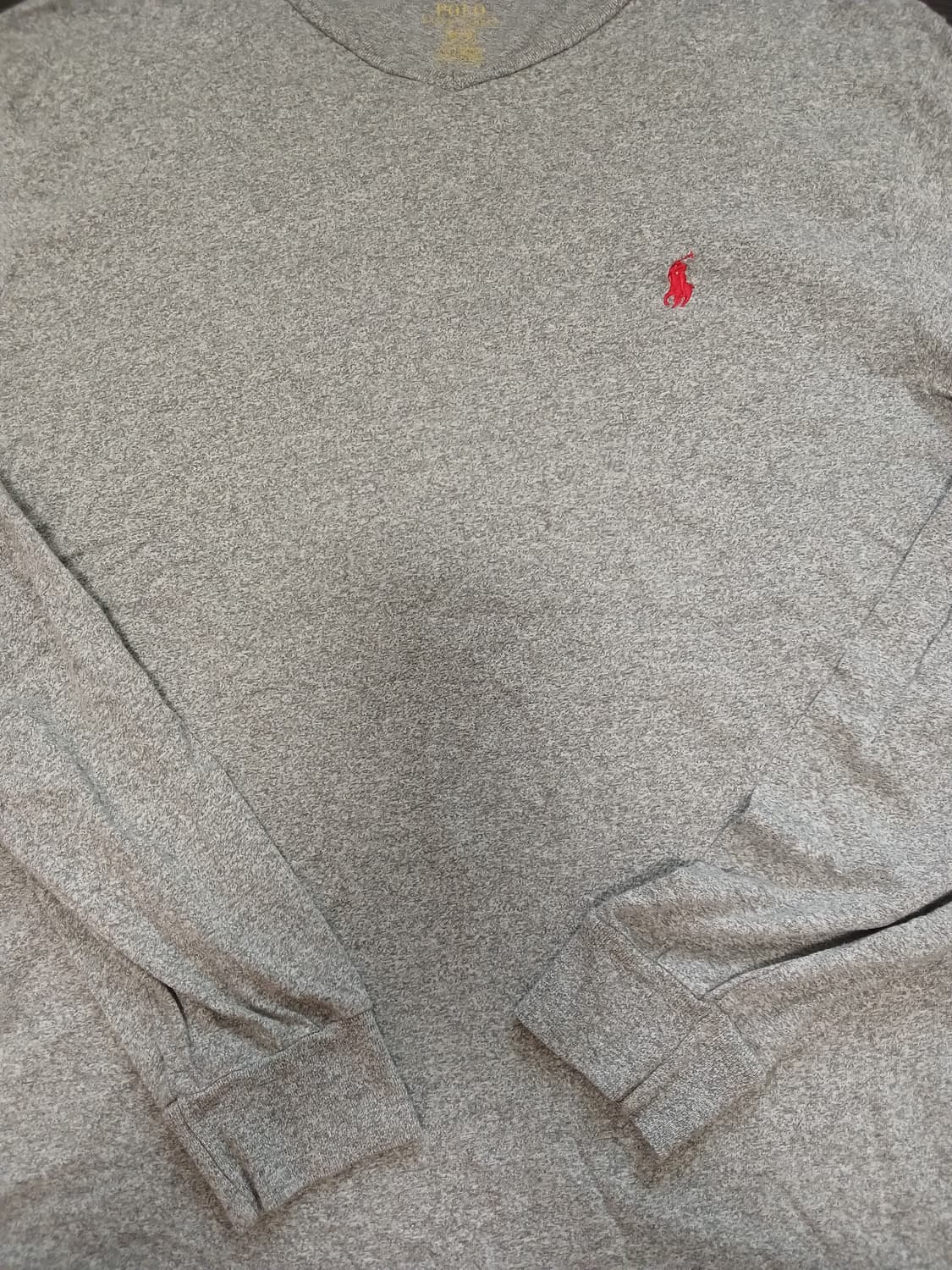 폴로 옅은 그레이  롱슬리브 상품이미지3