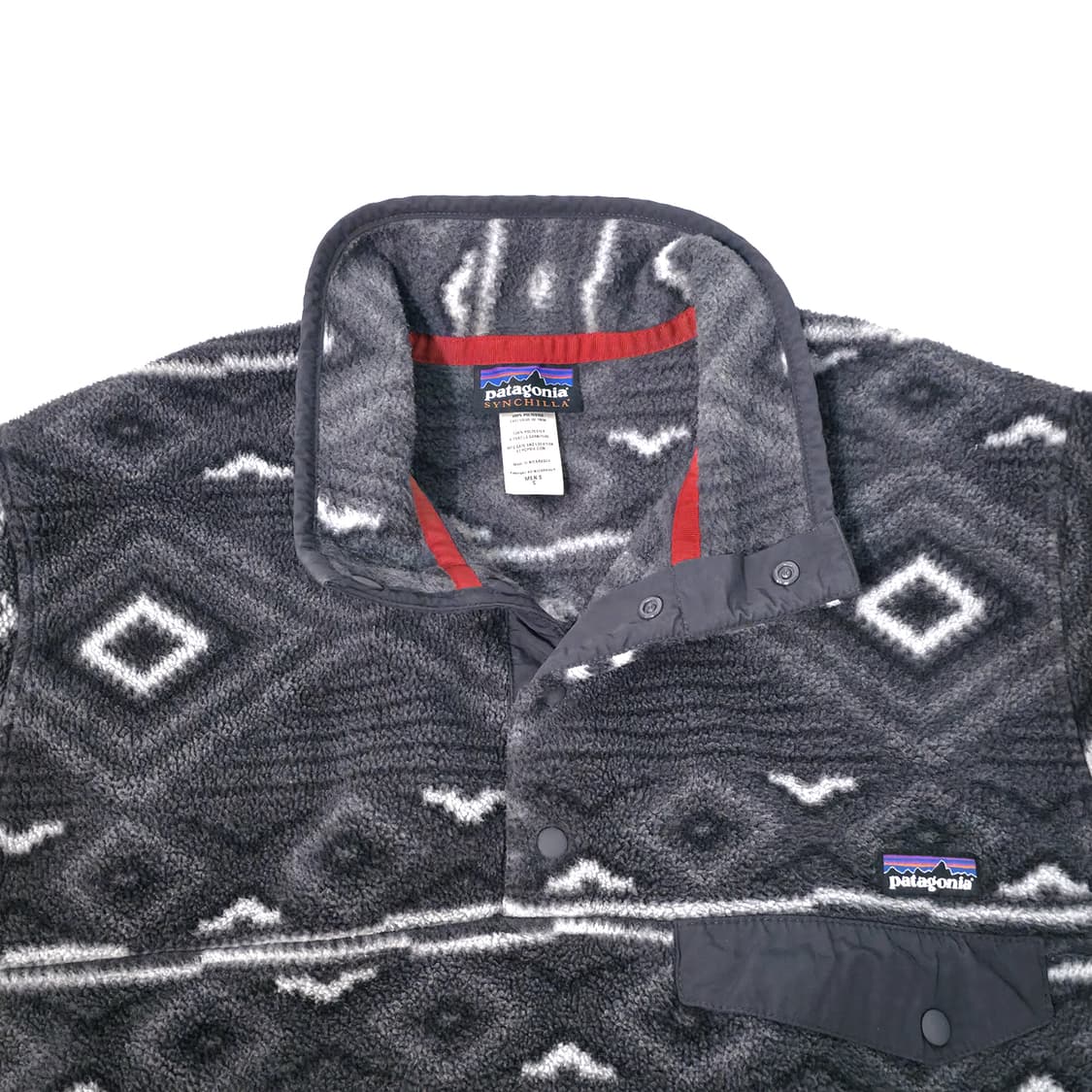[S] 파타고니아 신칠라 프린티드 스냅티 아이오타 블랙 상품이미지4