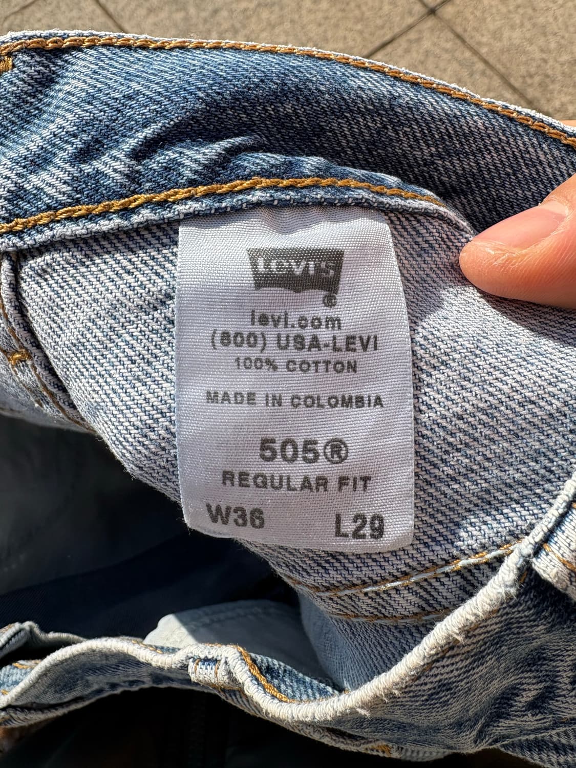 00s 리바이스 505 데님 팬츠 상품이미지5