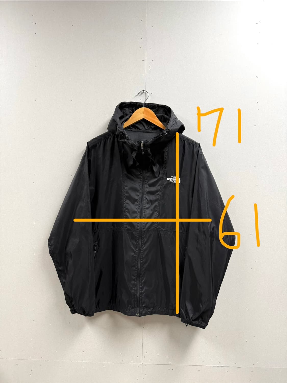 남성 110 xxl / 노스페이스 경량 바람막이 블랙 상품이미지2