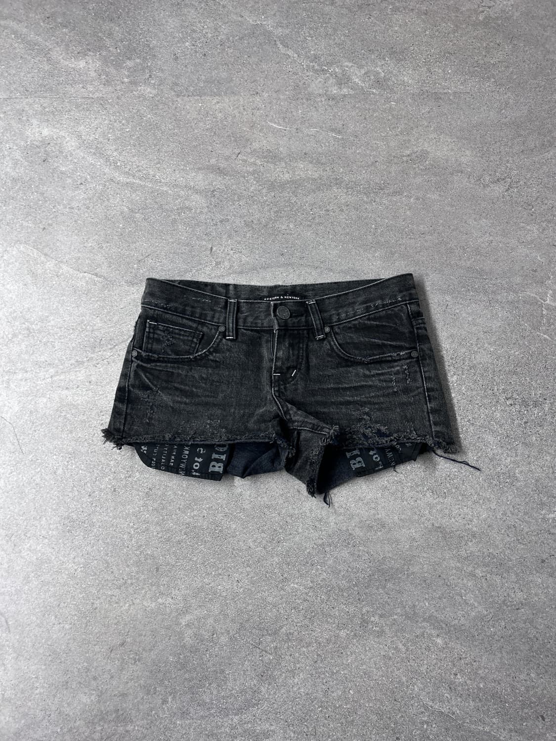 Pocket Layered Black Mini Shorts 상품이미지4