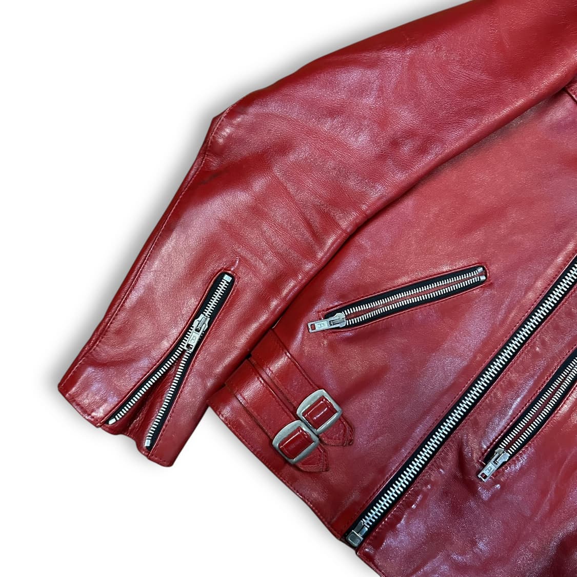 666레더 바이커 자켓 상품이미지4