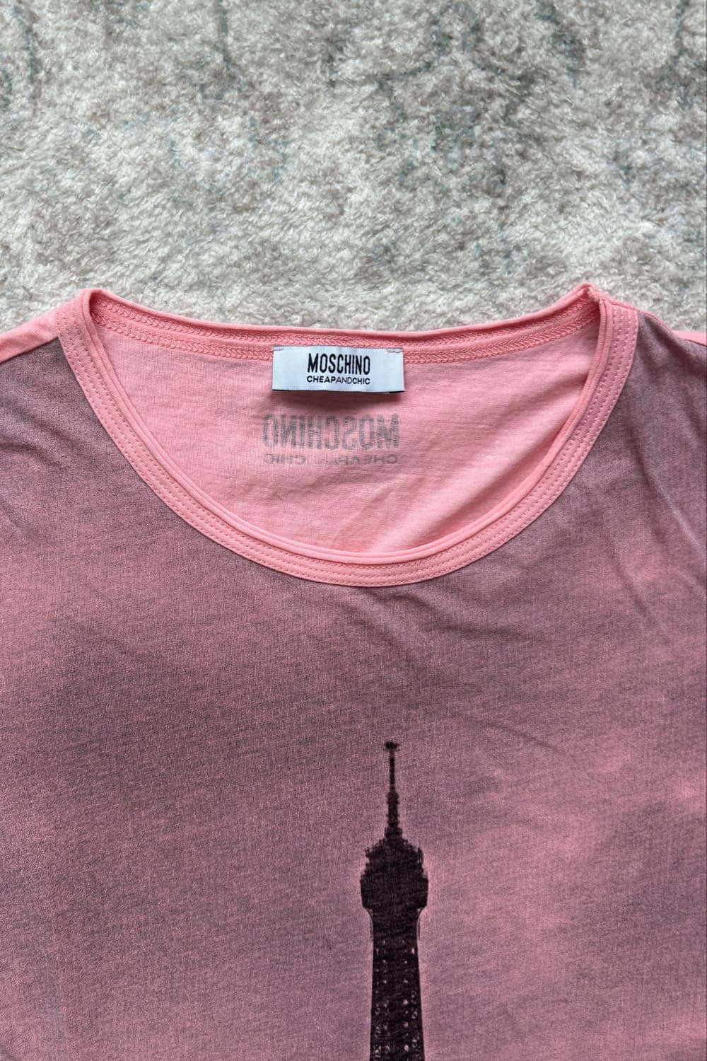 Moschino Eiffel Tower Graphic T-Shirt 상품이미지6