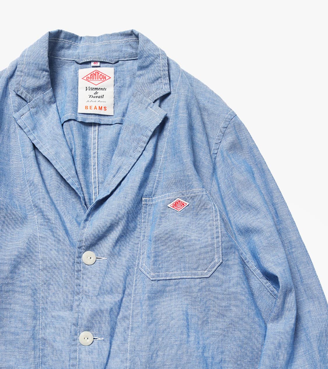 DANTON X BEAMS - LINEN JACKET 상품이미지4