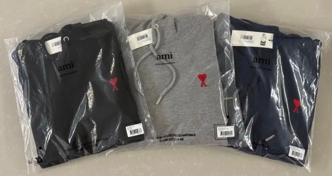 정품/새상품 아미스몰로고후드티 상품이미지3