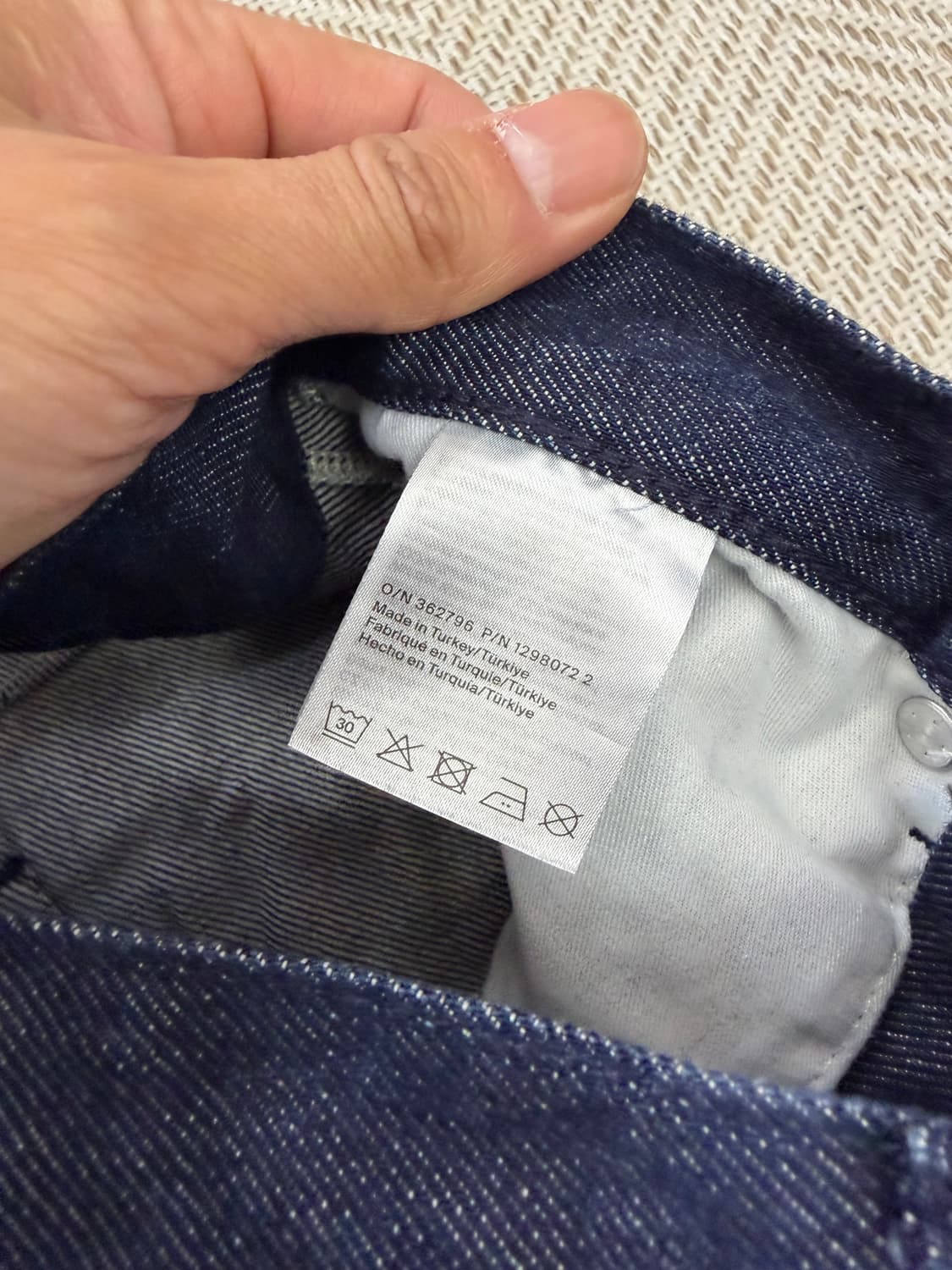 정품) COS 코스 여성 데님 배기 팬츠 34(24) 상품이미지6