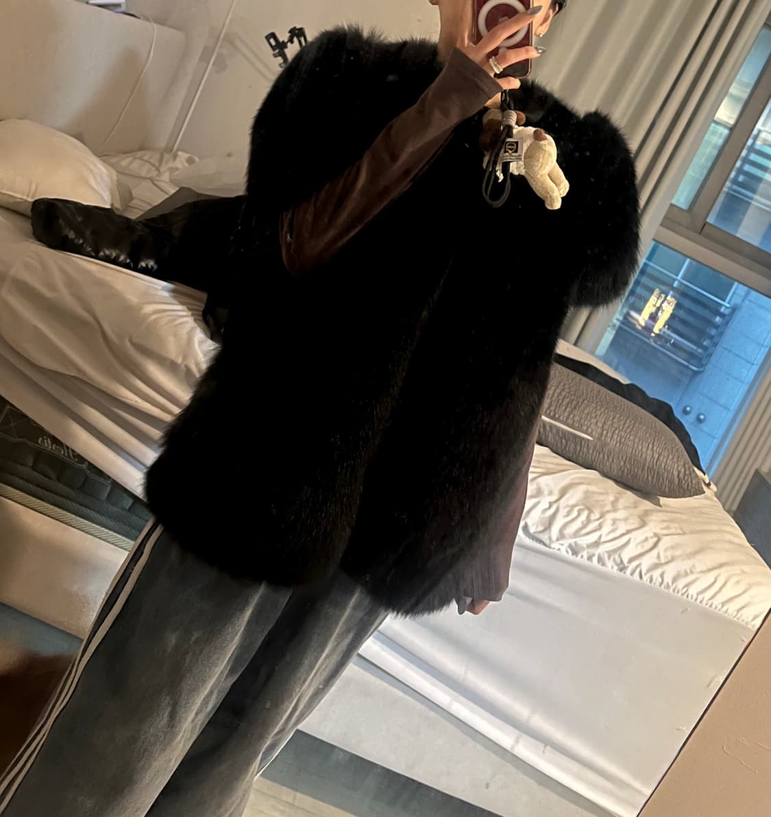 사가폭스 캡소매 통폭스 블랙 최상급버전 상품이미지5