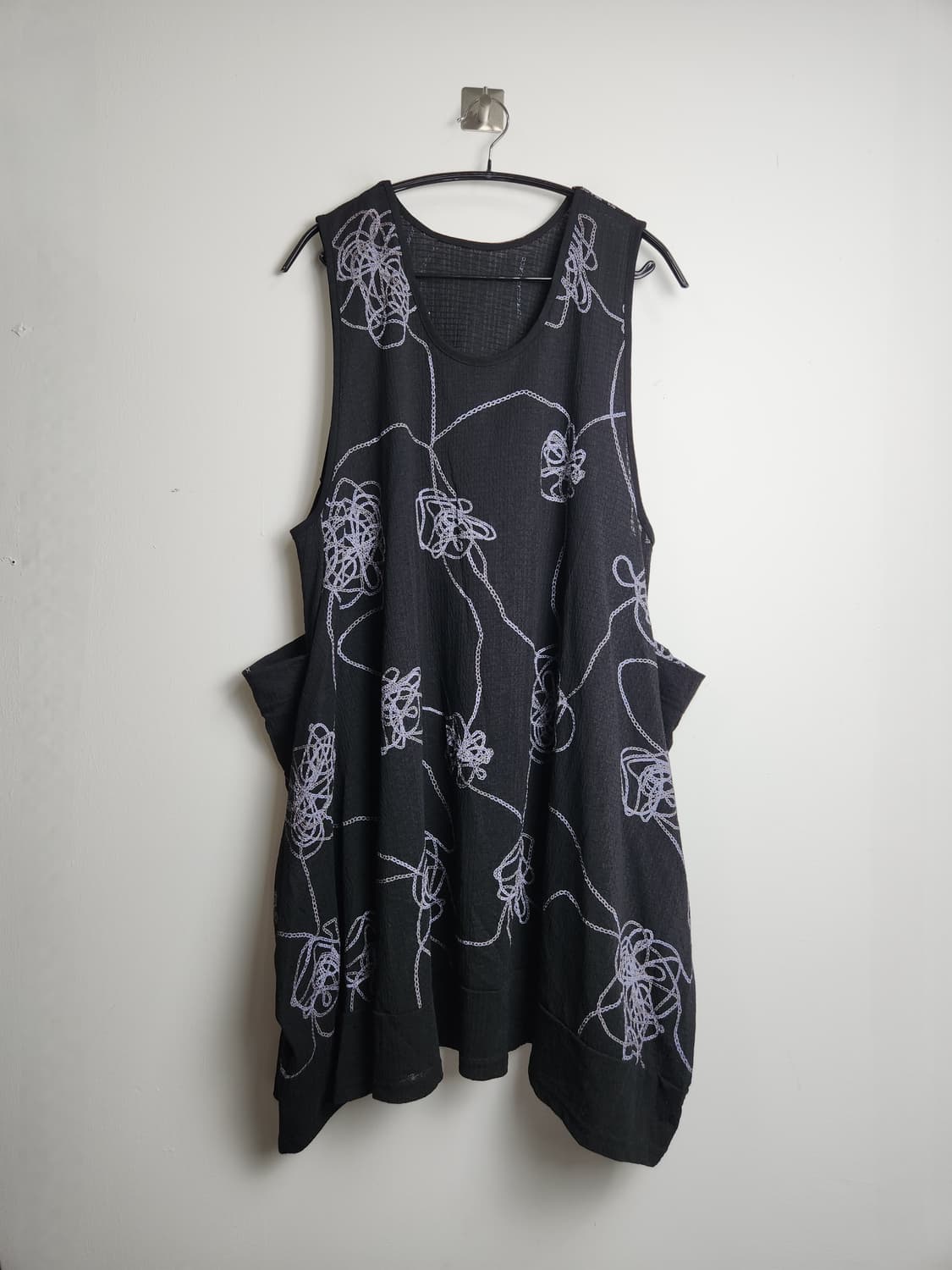 패턴 롱 슬리브리스 블라우스 상품이미지8