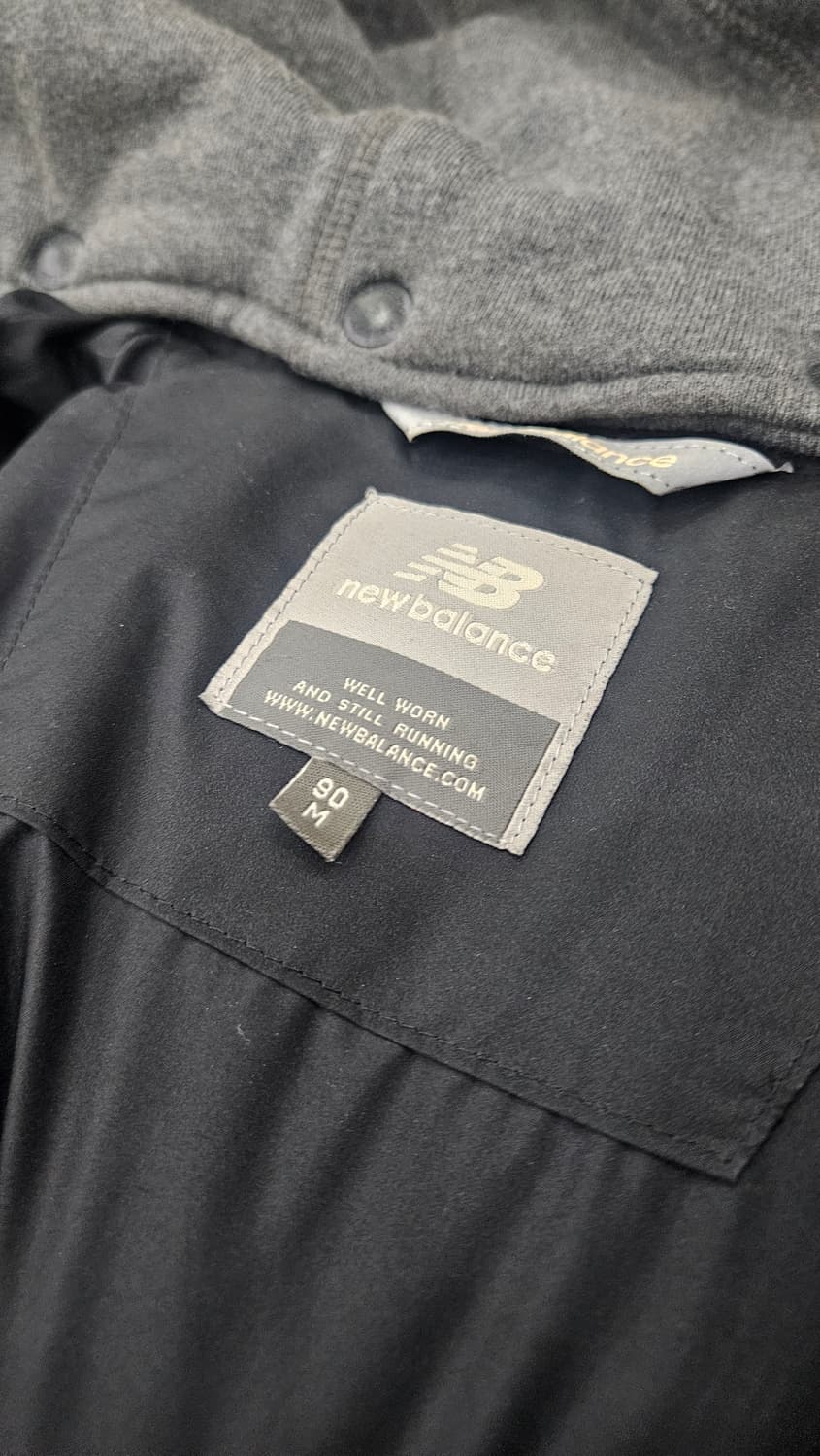 뉴발란스 블랙 롱패딩 덕다운 후드 패딩 90M 상품이미지5