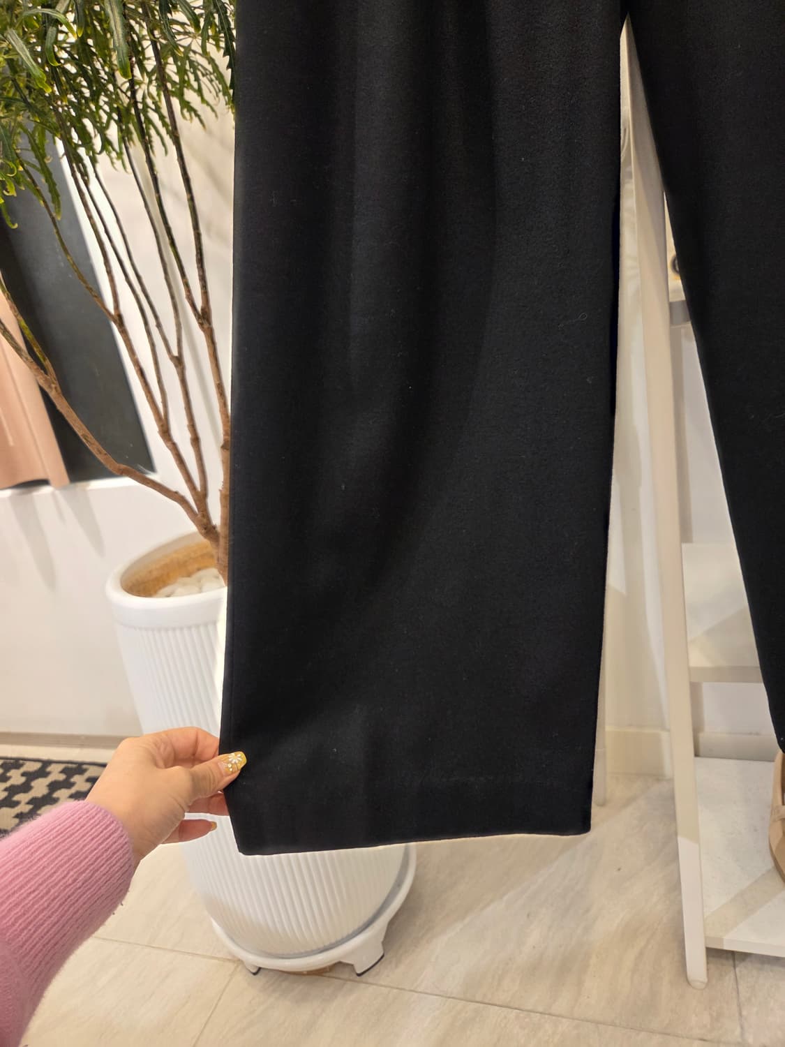 시스템 캐시미어 울 블랜드 슬렉스 상품이미지3