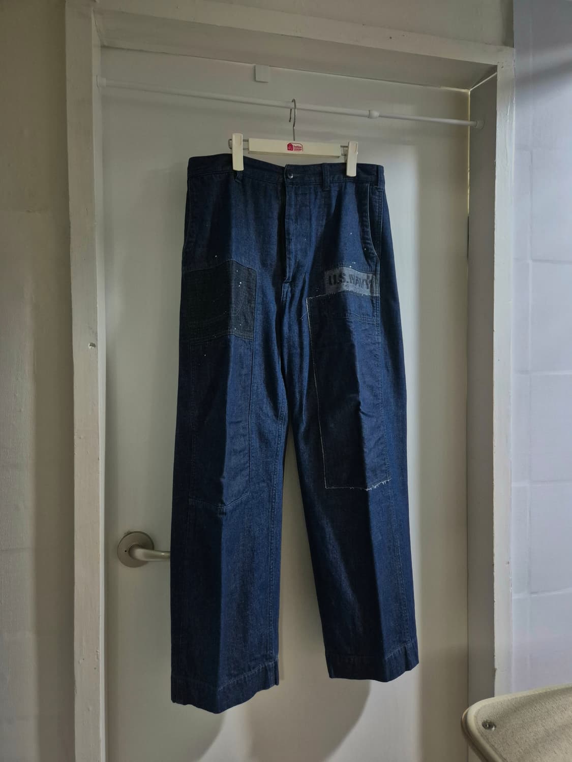 아비렉스 패치워크 데님팬츠 상품이미지1