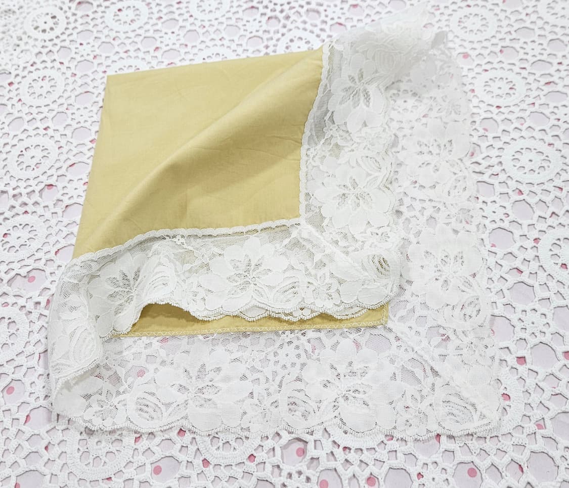 일본 레이스 빅 손수건/스카프 3장 일괄판매 상품이미지6