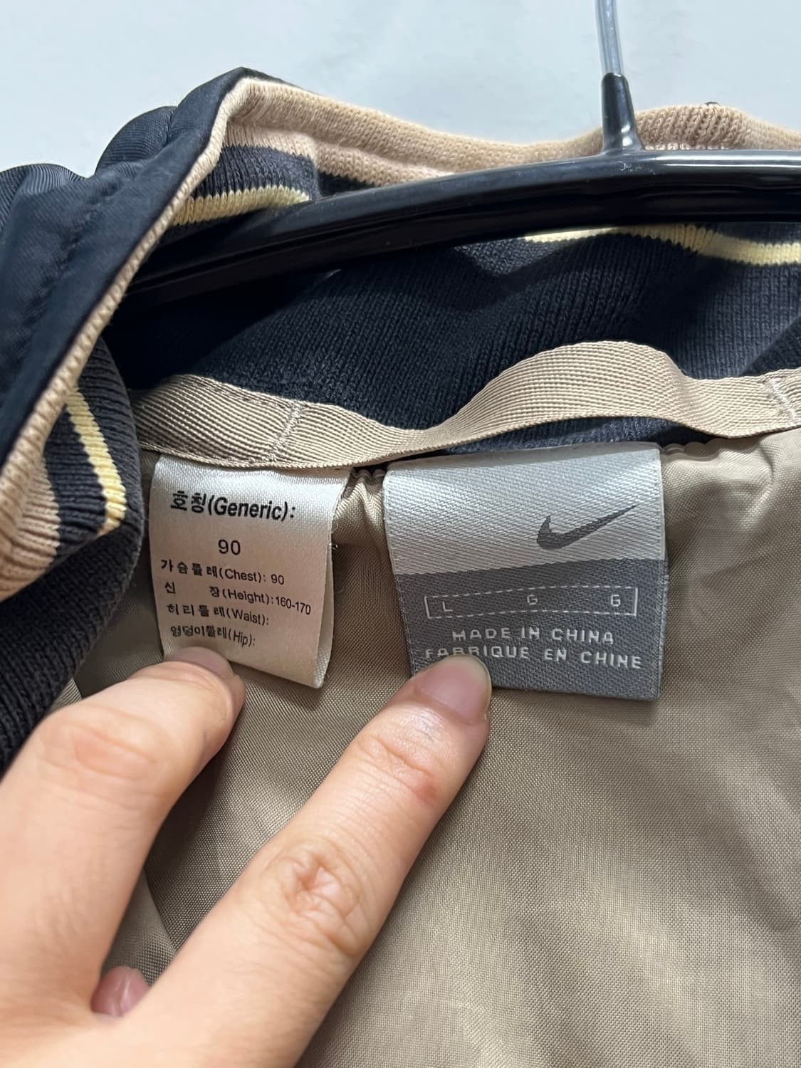 (L) 나이키 우먼스 00s 올드스쿨 스우시 우븐 바람막이 자켓 블랙 상품이미지5