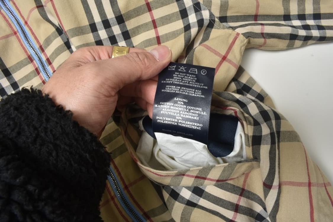 버버리 양면 노바체크 블루종 자켓 50 N1180 상품이미지7